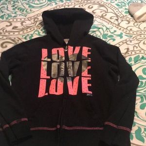 Justice Girls zip up jacket size 8